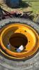 PAIR OF USED MICHELIN 17.5R25 TIRES ON RIMS - 4