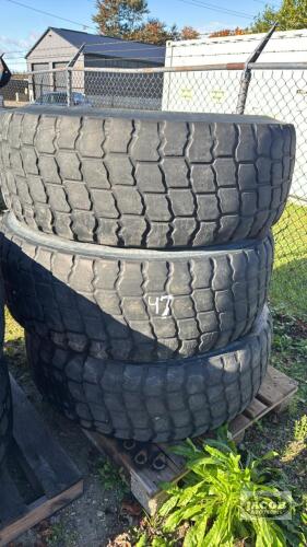 LOT OF 3 - USED MICHELIN 17.5R25 TIRES