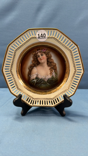 Victorian Lady Plate 7.5in -Bavaria