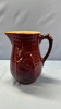 Glazed Pottery Pitcher -8in High - 5