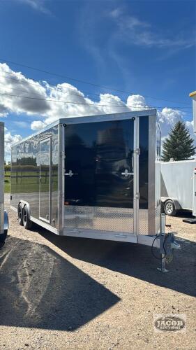 UNUSED ENBECK 25FT X 8.5FT ENCLOSED TRAILER