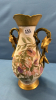 Double-Handled Hand Painted Porcelain Vase - 2