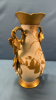 Double-Handled Hand Painted Porcelain Vase - 4