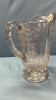 Grapevine Pattern Glass Water Pitcher - 4