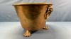 Brass Footed 12in Wide Jardiniere - 4