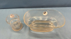 Frosted Lion Pressed Glass Pieces -See Notes - 2