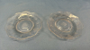 10in Glass Bowl and 2 -5in Etched Glass Plates - 2
