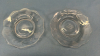 10in Glass Bowl and 2 -5in Etched Glass Plates - 3