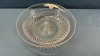 10in Glass Bowl and 2 -5in Etched Glass Plates - 5