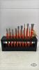 17 PC. PUNCH AND CHISEL SET WITH STAND