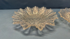 2 -9in Ornate Glass Plates - 2
