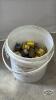 PAIL OF ASSORTED 120V CORD ENDS