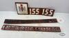 (5) TIN TRACTOR DECALS OFF INTERNATIONAL 155 - 2