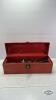 RED STEEL TOOL BOX WITH CONTENTS