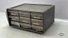 9 DRAWER PLASTIC STORAGE ORGANIZER WITH CONTENTS - 3