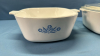 2 -80 oz Corning Ware Casserole Dishes -Only 1 Lid - 2