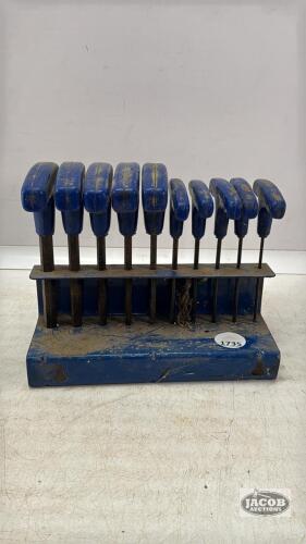 (10) PIECE SAE ALLEN KEY SET