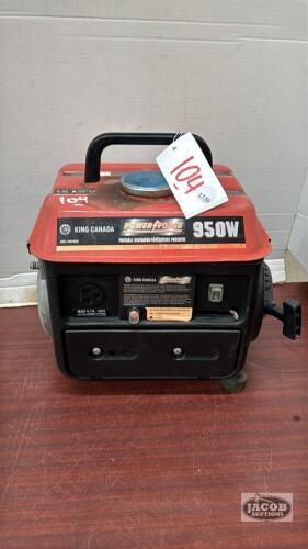KING CANADA 950WATT GENERATOR
