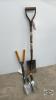 SPADE GRASS TRIMMER AND (3) POTTING TOOLS