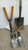 SPADE GRASS TRIMMER AND (3) POTTING TOOLS - 2