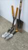 SPADE GRASS TRIMMER AND (3) POTTING TOOLS - 3