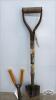 SPADE GRASS TRIMMER AND (3) POTTING TOOLS - 4