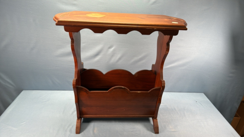 Walnut Magazine Rack -See Notes