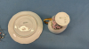 Bavaria Cup and Saucer with Qty. of Short Hat Pins - 6