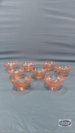 (8) SHARON PINK DEPRESSION SHERBETS