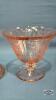 SHARON PINK DEPRESSION CANDY DISH WITH LID - 3