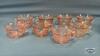 SHARON PINK DEPRESSION CUP AND SAUCER LOT - 2