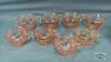 SHARON PINK DEPRESSION CUP AND SAUCER LOT - 3