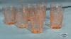 (8) SHARON PINK DEPRESSION TUMBLERS - 2