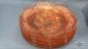 SHARON PINK DEPRESSION PLATE LOT - 3