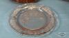 SHARON PINK DEPRESSION PLATE LOT - 4
