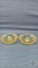 (2) 5IN PRINCESS PATTERN YELLOW DEPRESSION BOWLS