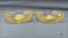 (2) 5IN PRINCESS PATTERN YELLOW DEPRESSION BOWLS - 2