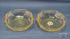 (2) 5IN PRINCESS PATTERN YELLOW DEPRESSION BOWLS - 3