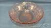 10IN SHARON PINK DEPRESSION SALAD BOWL - 2