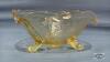 FOOTED YELLOW DEPRESSION LANCASTER 8IN GLASS BOWL - 3