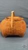 PRIMITIVE HAND WOODEN SNAKE BASKET - 3