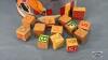 TIN WITH CHILDRENS WOODEN ALPHABET BLOCKS - 3