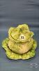 FITZ AND FLOYD IRONSTONE 5IN TALL COVERED BOWL - 2