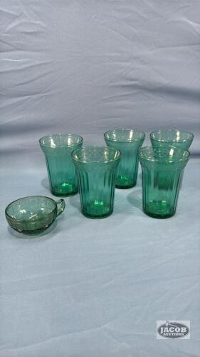 DORIC AND PANSIE GREEN DEPRESSION LOT