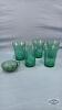 DORIC AND PANSIE GREEN DEPRESSION LOT