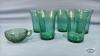 DORIC AND PANSIE GREEN DEPRESSION LOT - 2