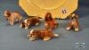 (5) 3IN DOG FIGURINES & 9IN ROYAL WINTON PLATE - 2