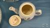 (5) 11.5IN GLASS PLATES & 5IN TEAPOT - 3
