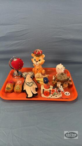 ASSORTED PIN CUSHION LOT