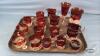 (16) RUBY GLASS SOUVENIOR LOT - 3